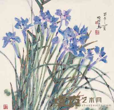 郭怡孮 花卉 镜心 66×68cm